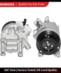 AC Compressor With Clutch For Nissan Maxima Murano Pathfinder Quest And Infiniti JX35 QX60 2008 To 2015 Road Ready view from multiple angles