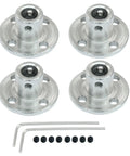 4 pack 6mm flange shaft coupling connector rigid flange coupler for DIY RC model motors with wrenches and screws