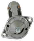 Shop Grade 12 Volt Starter Motor For Nissan Auto And Light Truck With 8 Teeth Straight Up Bolt On Replacement Part Guaranteed Smooth Daily Cruising No Hassle Garage Ready Power - silver motor front view with mounting holes