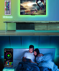 LED Light Strip Kit 200ft Ultra Long RGB 5050 Color Changing Lights With Music Sync Dimmable App Control IR Remote
