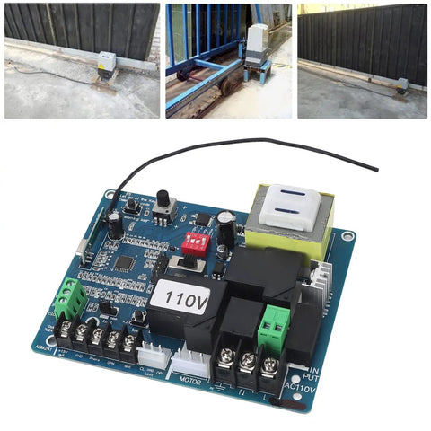Sliding Gate Opener Circuit Board With Remote Control Advanced Microcomputer Control No Hassle Plug And Play Setup