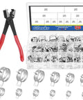 121 Pcs 12 Size Spring Band Hose Clamps Set 7-22mm Includes Fuel Silicone Vacuum Hose Clips Low Pressure Air Clip Fasteners Kit