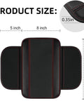 Product size of Soft Armrest Pad from Upgrade Your Ride With This Six Piece Car Accessory Kit, 12 x 9.15 x 0.35 inches.