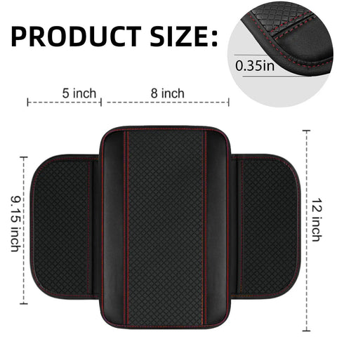Product size of Soft Armrest Pad from Upgrade Your Ride With This Six Piece Car Accessory Kit, 12 x 9.15 x 0.35 inches.