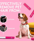 Pink Retractable Mini Lint Roller With 30 Extra Sticky Sheets Ultra Portable Travel Size Pocket Roller for pet hair removal