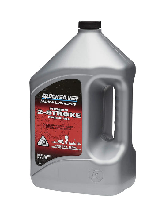Beefed Up Two Stroke Engine Oil For Outboards PWC Snowmobiles And Motorcycles 1 Gallon All Weather Formula Reduces Friction Prevents Corrosion And Keeps Your Engine Running Smooth In Cold Starts
