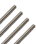 12 Inch Stainless Steel Threaded Rods Set Of 4 1/4-20 All Threaded Rods For Heavy Duty Built Tough Corrosion Resistant Fastening Projects Ideal