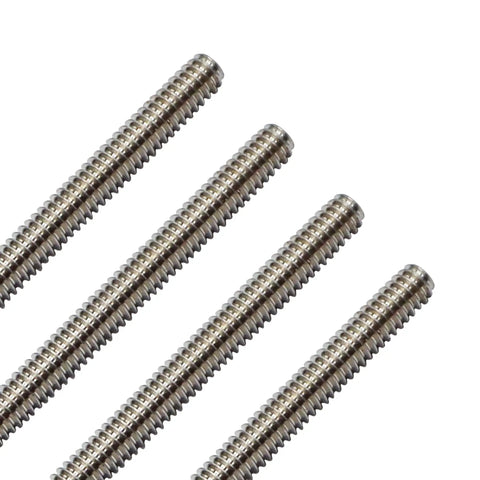 12 Inch Stainless Steel Threaded Rods Set Of 4 1/4-20 All Threaded Rods For Heavy Duty Built Tough Corrosion Resistant Fastening Projects Ideal