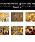 Different types of lamp heads featuring chandeliers, ceiling lights, and table lamps suitable for Top Tier 12V GY6.35 Bi Pin Led Bulb 3W 48 Smd Chips Cool White 6000K Energy Saving Crystal Chandelier Lighting 2 Pack Plug And Play Setup Straight Fire Glow For Home Decor.