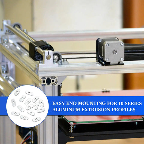 3D printer using 200 Pcs M6 X 1.0 Centered Slide In T Nuts For 10 Series T Slot Aluminum Extrusion Zinc Plated Carbon Steel T Track