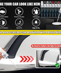 Lexus Eminent White Pearl 085 Touch Up Paint Kit For Scratches showing 2 in 1 scratch remover pen application on Lexus car