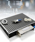 Shop Ready Cnc Vacuum Chuck And Suction Base Plate With Built Tough Grip And Stable Pressure For Router Milling Fixtures On Metal Or Plastic Workpieces, 200x200mm, featuring accessories.