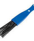 Blue Drivetrain Clean Brush With Contoured Tip Designed To Wipe Grit From Tight Crannies And Reach Every Corner Of Your Bike Chain And Cassette Dual Sided Cleaning Tool In Blue GSC 3 For Quick Pro Level Bike Maintenance.