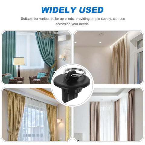 Cool Black Bungee End Caps for Deck Sunblinds And Roller Shades Fits 8 Pack With Snug Plug Install For Smart Patio Shade Systems That Stay Secure And Look Totally Fresh Without Looking Cheap Or Flimsy. black plastic end cap with metal ring for roller blinds