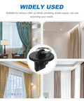 Premium 8pc Plastic End Caps for Roller Shades Bungee Kit Easy Install Cord Plugs Black blinds tie back cap for roller shades