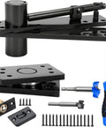 Badass Heavy Duty Hidden Door Hinge Built Different With Solid Alloy Steel Core Supports Up To Seven Hundred Pounds For Secret Bookshelf Pivot System Smooth Operation Guaranteed Top Shelf Hardware parts and tools set