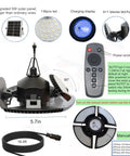 Two Pack Solar Shed Light With 136 LEDs Brighter Solar Light Indoor Outdoor Remote IP65 Waterproof for control and setup