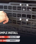 Installing Passenger Side Rear Bedside MOLLE Panel Rack System for 2019 and Up Ram 1500 Trucks Easy Mount Truck Bed Organizer