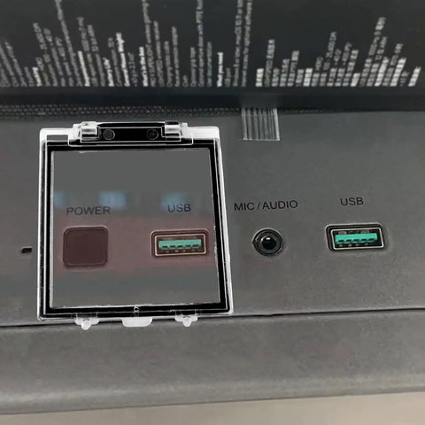 Durable Clear PC Power Button Cover Pack Of 2, Dustproof And Waterproof Push Button Cap Guard on computer switch panel