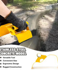 Concrete Curb Trowel Edger for edging and curbing projects showcasing ergonomic design and rust-resistant stainless steel construction