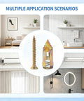 100 Piece Self Drilling Drywall Anchors And Screws Kit With Metal Expansion Bolts Quenched For Heavy Duty Holds And Quick Install In Drywall Gypsum Board Hollow Brick And Lightweight Brick DIY Friendly, metal anchor and screw set for wall mounts
