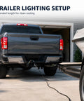 Ultimate 22 Foot 4 Pin 5 Wire Trailer Wiring Harness With Waterproof Connectors And Nylon Sleeve For Boats ATVs Trailers Easy Install Brake Lights Turn Signals, truck-to-trailer setup
