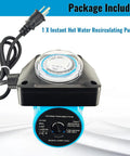 Instant Hot Water Recirculating Pump Kit For Tank Water Heaters With Smart Thermal Bypass Tech No Return Line Needed Plug And Play Cabinet Install.