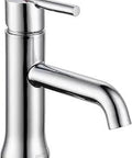Trinsic Single Hole Bathroom Faucet With Single Handle Chrome Finish For Vanity Sink Includes Metal Drain Assembly And InnoFlex Supply Lines