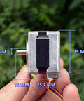 35mm Frame Nema 14 Stepper Motor 0.19A 12V 0.1N.m 61 Ohm Two Phase Four Wire Hybrid For CNC Machines And 3D Printers 5mm Shaft Smooth Quiet Motion And Precise Control with 35 mm size and 5 mm shaft