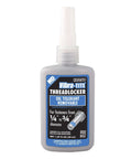 Oil Tolerant Removable Threadlocker Blue 50 Ml Bottle Medium Viscosity Locks Threads To Prevent Loosening From Shock And Vibration Seals Leaks And Stops Rust Lock Great For Quick Field Repairs And Maintenance bottle front view