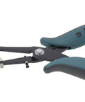 1.8mm Metal Hole Punch with Gauge Guard for clean indent-free holes, ideal for 1.3mm rivets, cushioned grips, suitable for sheet metals