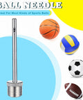 4 Piece Ball Pump Needle Kit With Nozzle Adapter For Sports Balls And Inflatables Durable Metal Needles And Plastic Nozzle