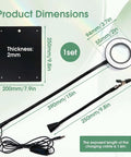Dimensions of Pro Grade Helping Hands Soldering Station With Five X Magnifying Lamp and cable length for electronics repair.