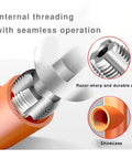 Close-up of Integrated Internal And External PVC Pipe Threading Tool Kit with razor-sharp threader dies and sealant tape