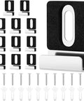 Rock Solid Mirror Clips With All Matching Screws For Secure Wall Mounting Frameless Bracket Hardware features 12 clips and screws.