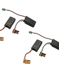 Rock Solid Carbon Brush Replacement Set For Compatible Rotary Hammer Drills 2 Pack showing two carbon brushes with copper connectors.