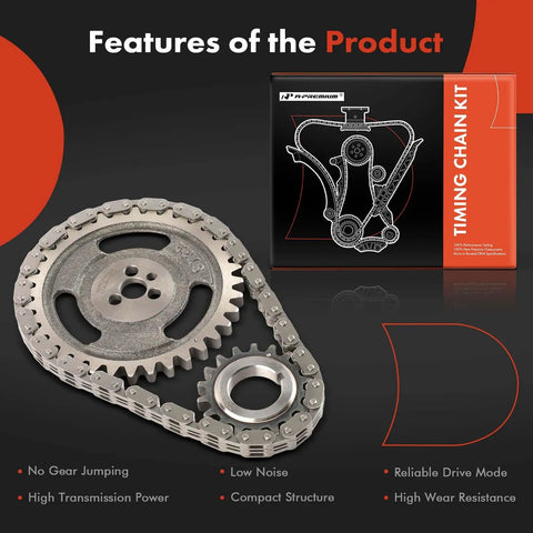 Drop In Engine Timing Chain Kit With Sprocket For V8 GM Engines 5.0L And 5.7L Fits Chevrolet GMC Buick Cadillac Oldsmobile