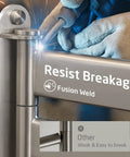 Fusion welding on Swivel Towel Rack For Bathroom Nineteen Point Five Inch Swing Out Four Arm Wall Mounted Towel Bar In Brushed 18 8 Stainless Steel