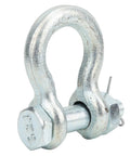 Heavy Duty Bow Anchor Shackle For Ship Lifting 2T To 6.5T Galvanized Alloy Steel Hardware Tool With Nut close-up view.