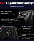 Aurora II 2.4G Wireless Bluetooth Controller ergonomic design features and controls for pro-level play.