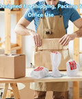 Man packing with Dish Moving Master Pack 290 Dish Packing Kit in 9 Sizes with 350 Fragile Stickers for Plates