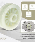 No Sweat Replacement Washing Machine Motor Pulley For Whirlpool Models 2 5/16 Inch Diameter Featuring 4 Solid Ribs And 5 Smooth Grooves.
