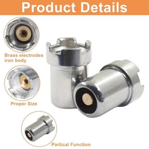Four Pack Universal Magnetic Adapter Kit For Soldering And Circuit Board Repair, brass electrodes, iron body, product details view