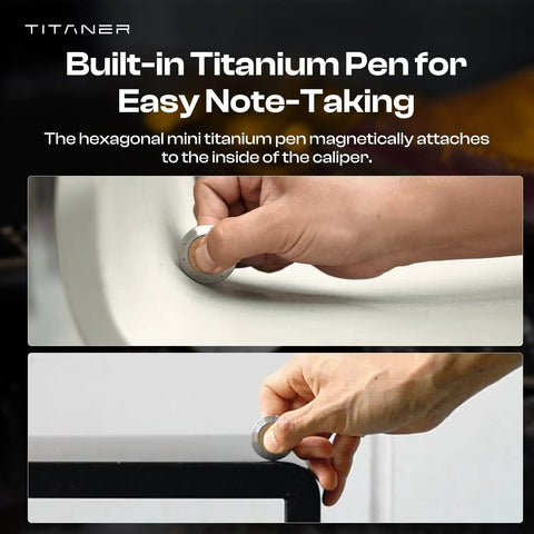 Premium Titanium EDC Curve Measuring Tool With Dead Nuts Accurate Circular Logarithmic Slide Rule For Architectural Drafting Leather Crafting And Diy Projects