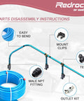 Three Quarter Inch Shop Air Line Kit 200 Foot No Fuss Leak Proof Piping For Garage Or Shop Easy To Install Air Hose System