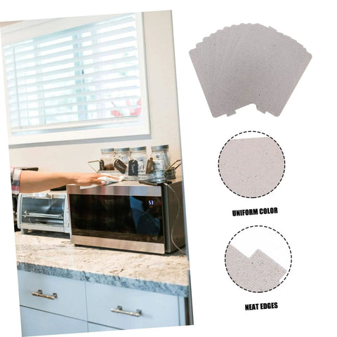 Microwave Mica Insulation Plate Covers Heat Resistant Mica Sheets For Microwave Oven Parts Replacement Easy Install 10 Pack