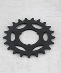 Rear Wheel Internal Derailleur Freewheel 21T for 1/8 and 3/32 Chains, black metal gear sprocket, top view