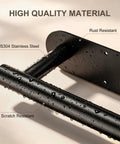 Boost Your Kitchen Game With This Hella Solid Two Pack Paper Towel Holder Using A Quick Self Adhesive Wall Mount Crafted From Premium Rust Proof Stainless Steel To Deliver A Secure Grip That Keeps Your Counters Tidy For Every Busy Weekend Cookout. Close-up of SUS 304 stainless steel with water droplets, showcasing rust and scratch resistance.