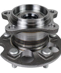 Rear AWD Wheel Bearing And Hub Assembly For Lexus RX330 RX350 RX400h Toyota Highlander And Venza 2004 Through 2016 5 Lug No ABS Replacement Budget Friendly Premium Quality Replacement For Easy Install And Quiet Performance, front view