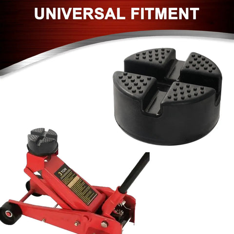 Universal Heavy Duty Rubber Jack Pad For Floor Jacks And Stands, Pinch Weld Protection, Slotted Pad Adapter Lift Surface